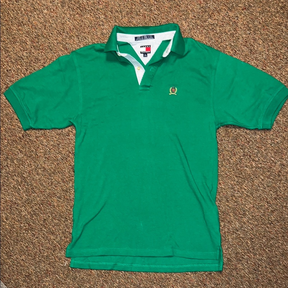Tommy Hilfiger XL boys green polo shirt